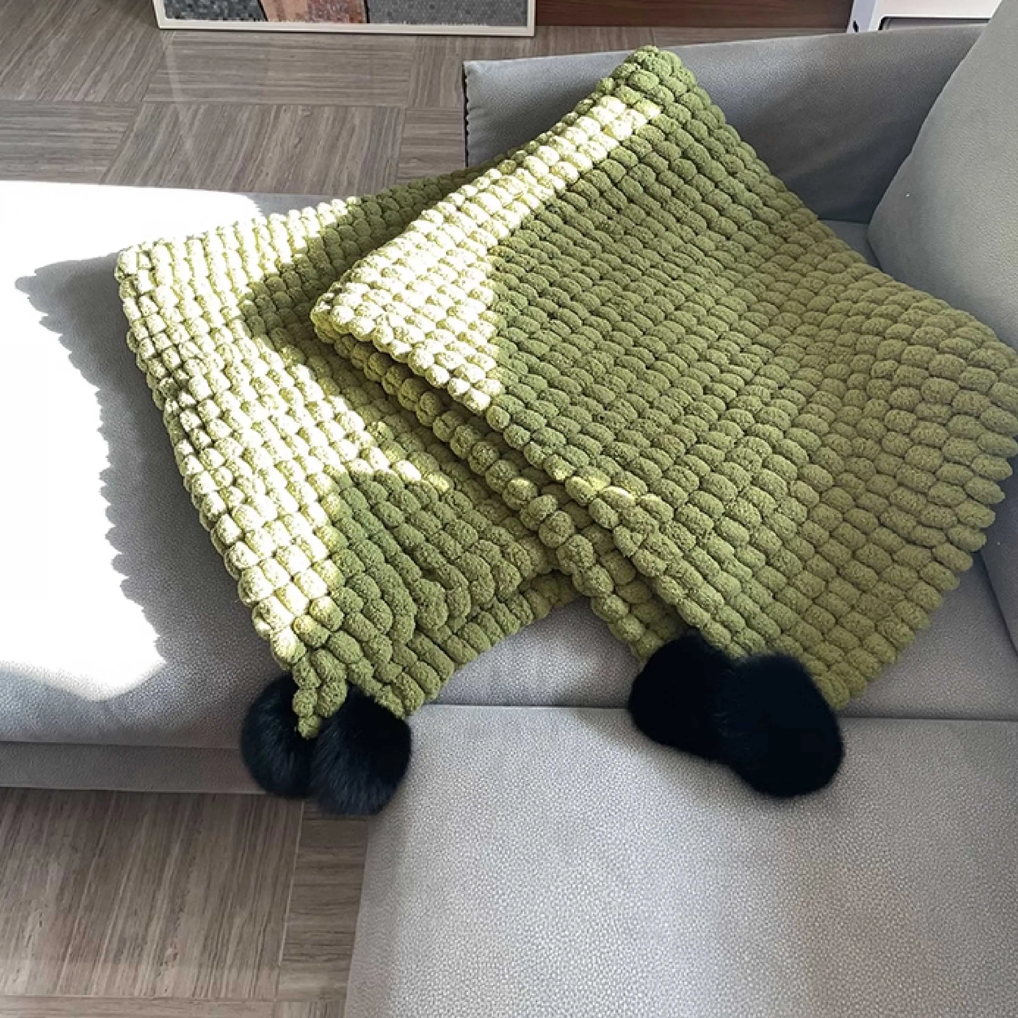 500G Super Chunky Yarn Thick Velvet Soft Big Hand Knitting Giant Tubular Yarn for Arm Knitting Extreme DIY Blankets Rugs Pillow