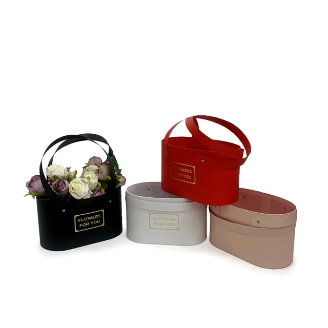 flower bouquets rose boxes paper cardboard basket packaging unique floral arrangements flower boxes with handle