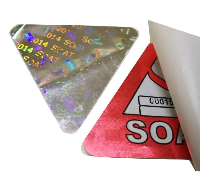 front side adhesive PET material hologram hot stamping motorcycle vehicle car sticker