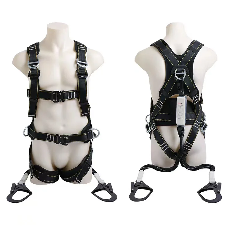 Wind power safety belt high-altitude operation full body five point operation maintenance tower climbing