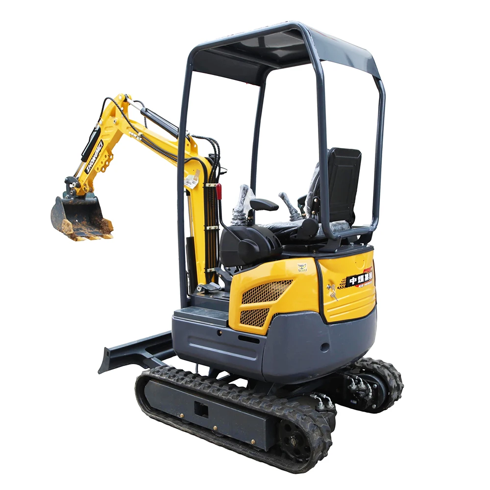 Clamshell Shovel Digger Mini Hook Road Crushing Micro Gasoline 1.5 Ton Road Crushing Excavator For Sale