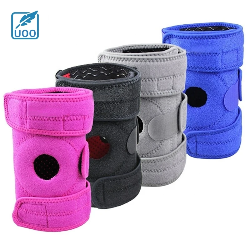 UOO Factory Custom Knee Brace with Side Stabilizers Patella Gel Pads Adjustable Straps Knee Support Wrap for Knee Pain