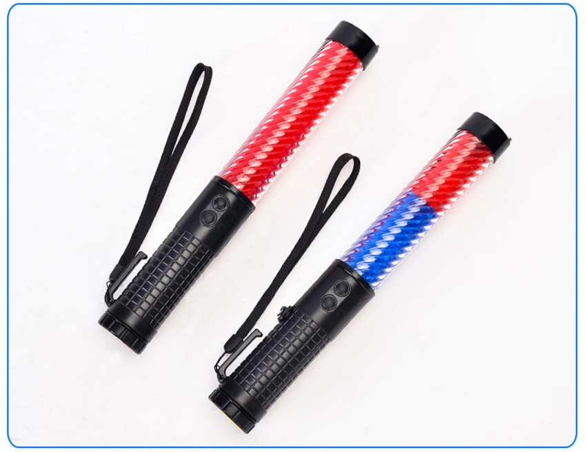 Rechargeable type Traffic safety baton light led signal wand warning stick rod led flashing light Warning traffic baton