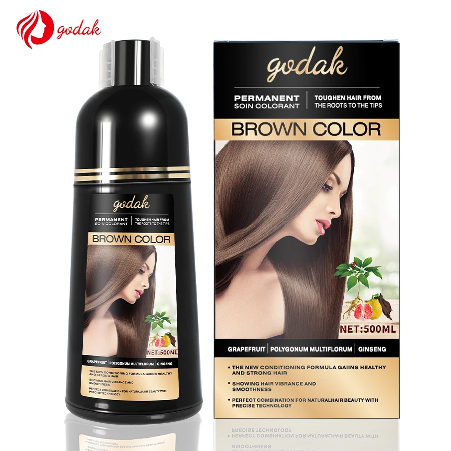 Hair Color Shampoo Wholesale Permanent Black Hair Dye Shampoo Without Ammonia