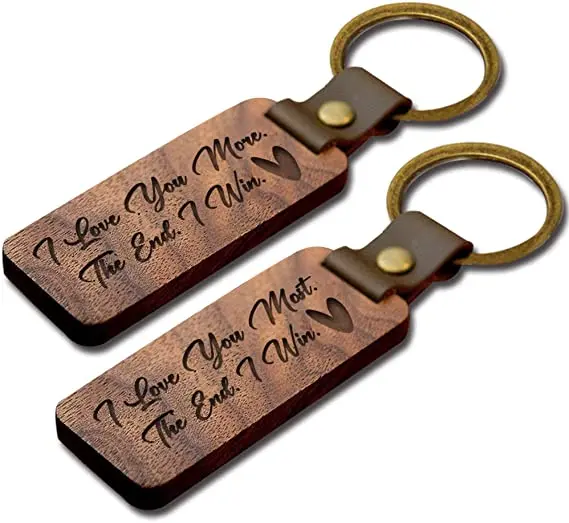 Keyring Wooden Surfboard Key Chains Custom Various Shape Logo Engraving Wood Blank Wood Zinc Alloy Silicone Digital Printing