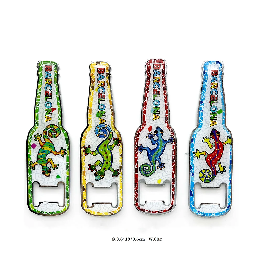 Souvenir Gift Custom Epoxy Mental Bottle Opener Lifelike Sea Life MDF Beer Opener