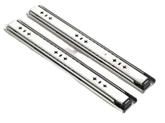 Width 53 mm heavy duty slides thickness 2.0 slides with lock Zinc white