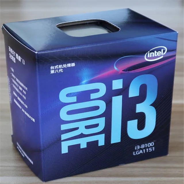 for Hottest sale  desktop computer cpu processor intel core i3 8100