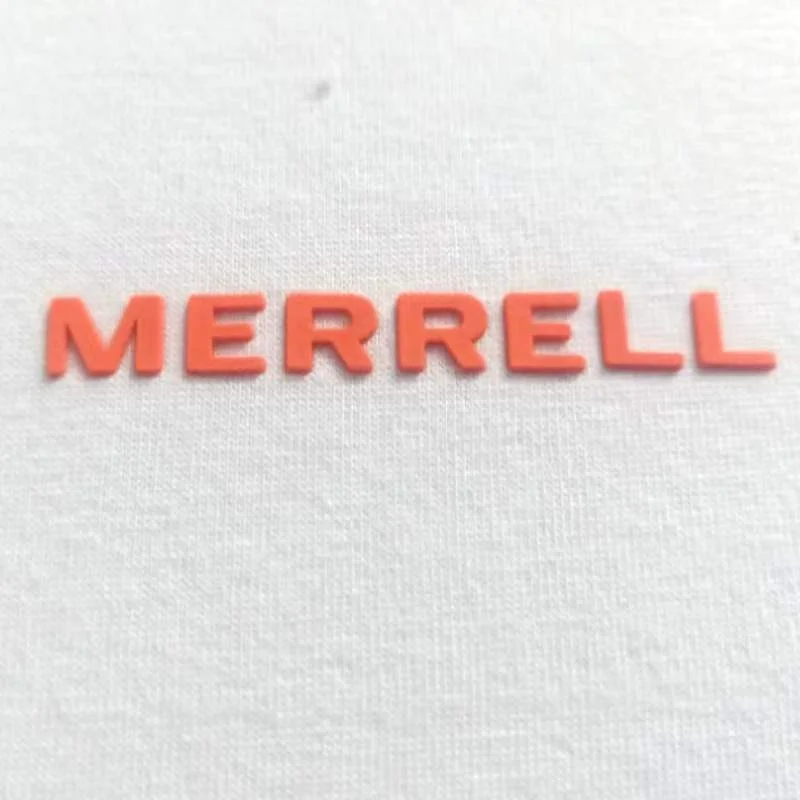 Custom hot sale Heat Transfer Printing 3D Rubber Label high quality 3D Raised Effect Brand fashion Logo tag