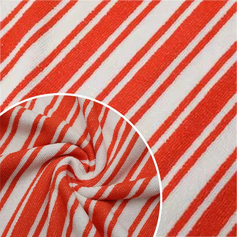 A Large Quantity Of Excellent Price Striped Absorbent Polyester Terry Cloth Microfiber Terry Cloth Fabric