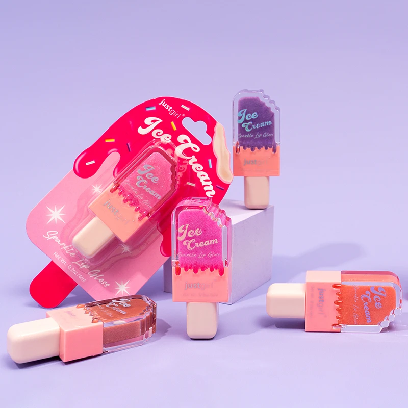 Private Label Children Makeup Vendor Cute Lip Gloss Mini Suitcase for Kid Lipgloss