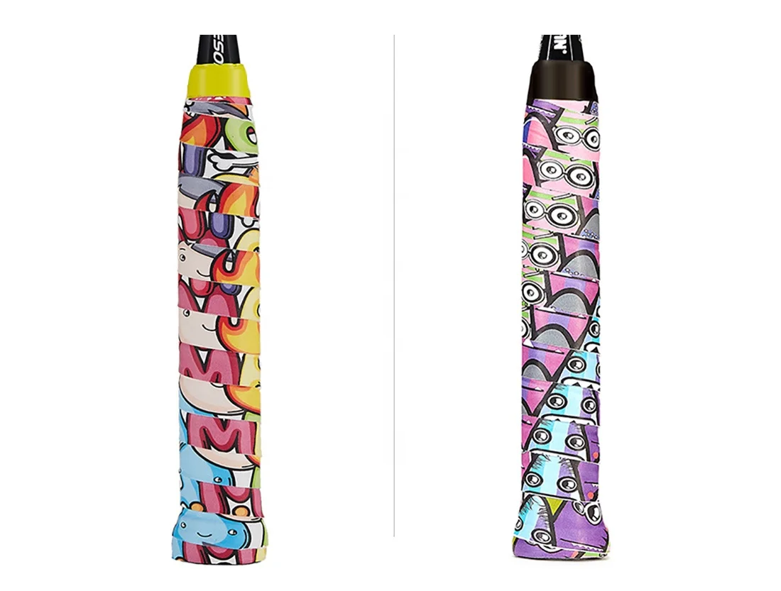 Custom New Racket Grip stickiness  Perforated Camouflage printTennis Overgrip Badminton Overgrip Pickleball Overgrip Fishing Rod