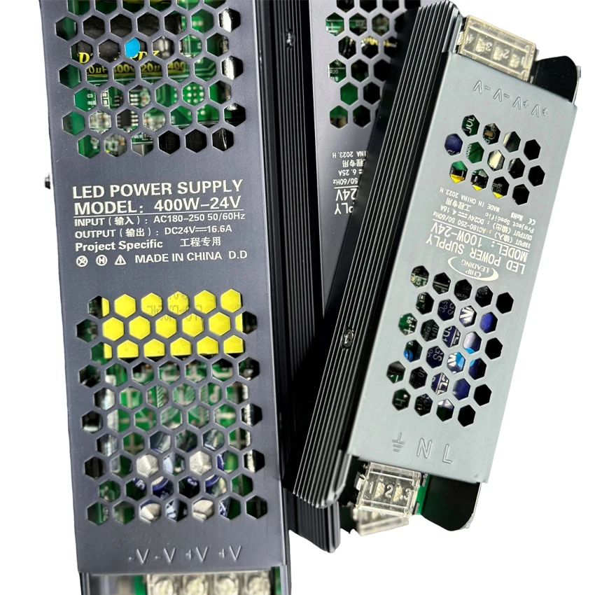 Новое поступление: CE R0HS 60W 100W 200W 300W 400W 500W DC 12V 24V светодиодный трансформатор питания для светодиодной ленты