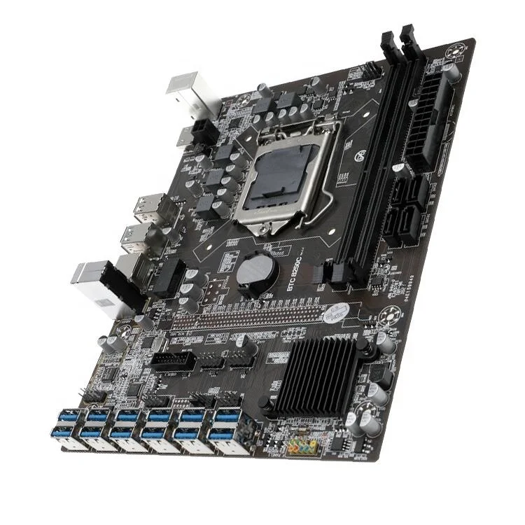 B250c 12 GPU материнская плата B250C USB3.0 к PCI-E 16X с 2 DDR4 DIMM слот памяти LGA 1151 B250 материнская плата