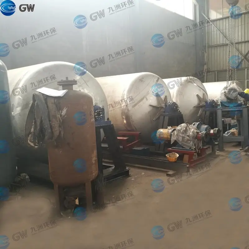 10 m3 Horizontal Autoclave For Sodium Silicate Liquid Solution