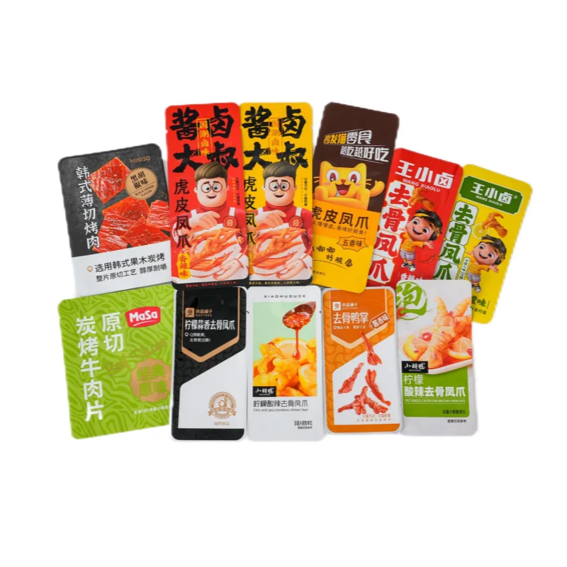 Customized Printed  High Temperature Resistance Cooking Bag Three Side Seal Bag Packaging Bag