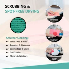 Wholesale Multi-purpose Water Absorbent Household Cleaning Cloths Wedish Dishcloths Ffor Kitchen- 10 pack