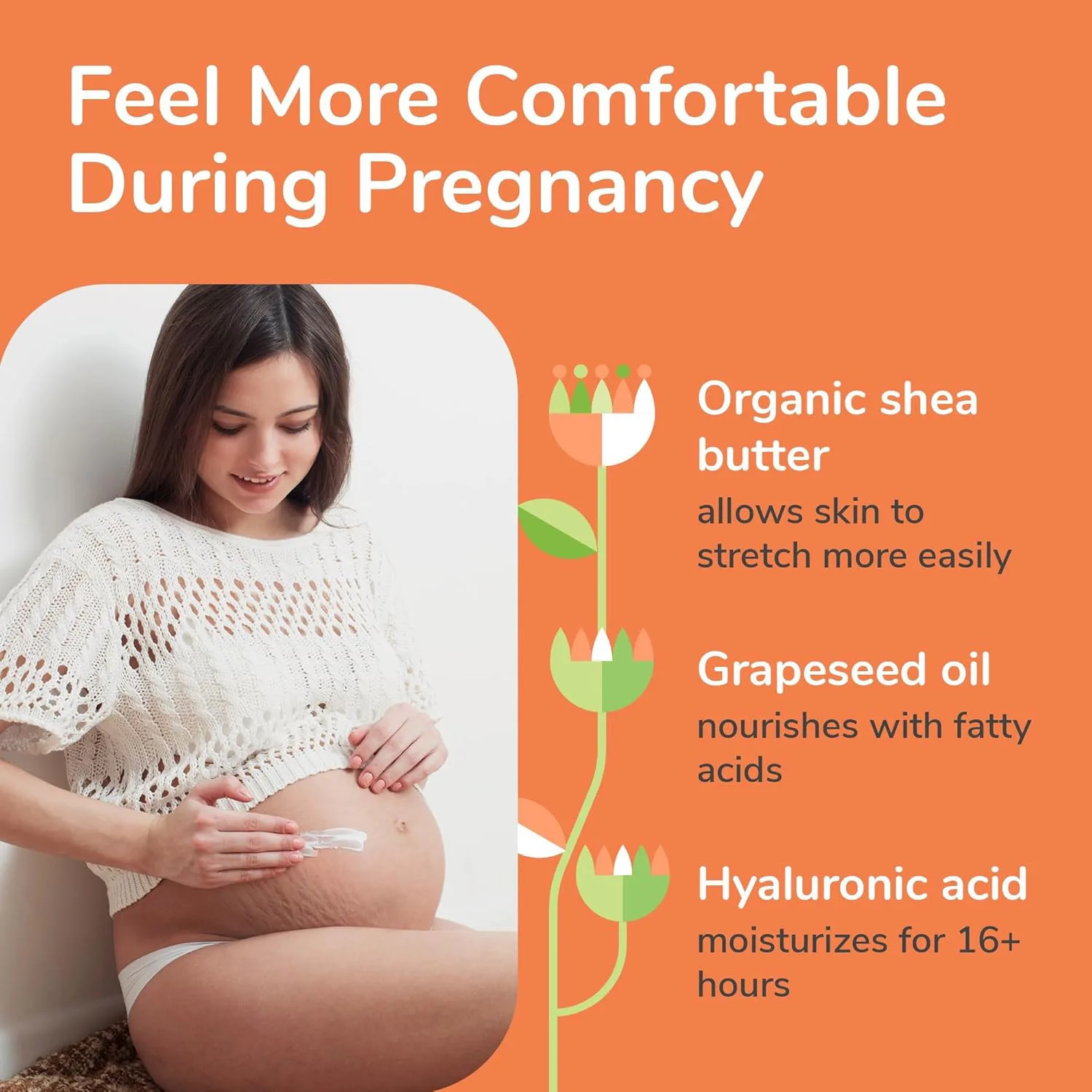 Stretch Mark Cream for Pregnancy Belly Butter for Pregnancy Stretch Mark Treatment Pregnancy Lotion for Belly Stretch Marks