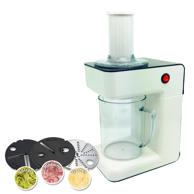 3-in-1 Vegetable Processor  3 blade spiral slicer shredder electric vegetable spiralizer