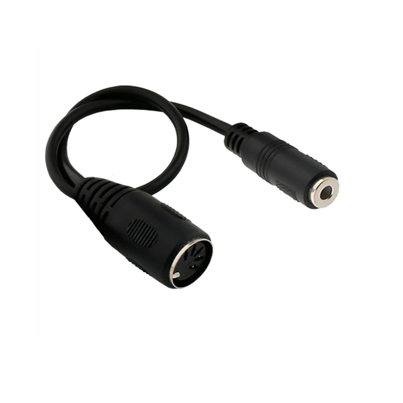 3.mm Audio Plug to MIDI Din 5 7 8 PIN Cable Micro Plug to Din Cable Male to Male Male to Female
