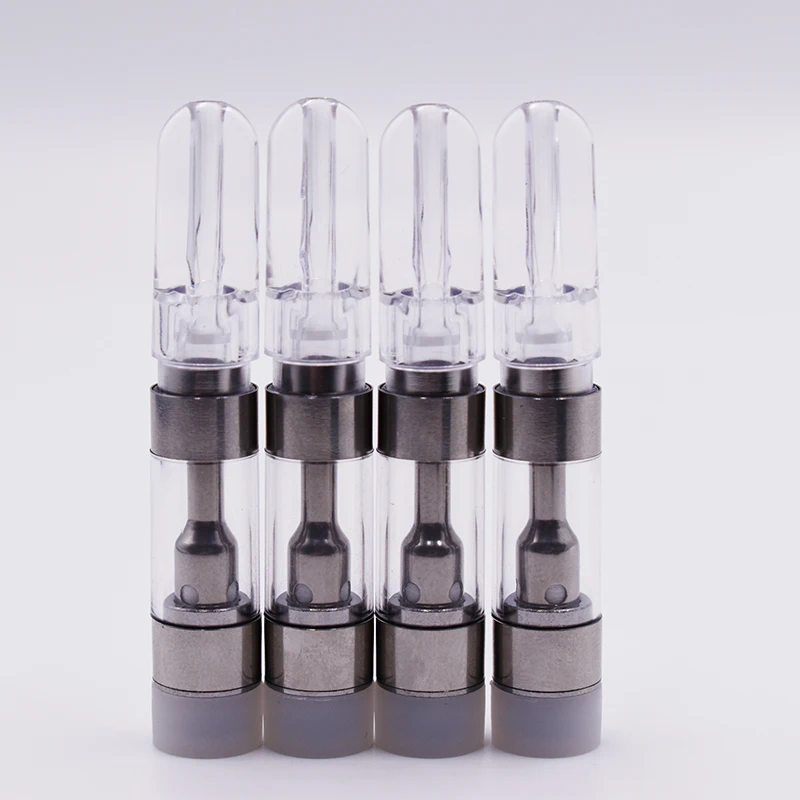 2021 Новое поступление 510 стеклянный бак cbd vape картридж из нержавеющей стали 316 разъем G5 прозрачный плоский наконечник керамический атомайзер для густого