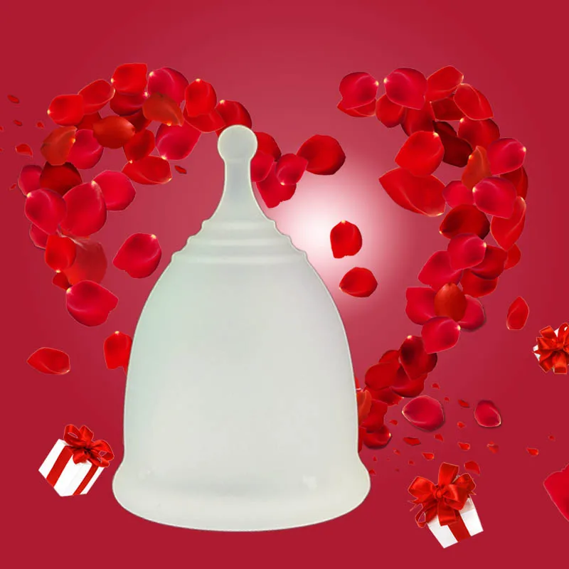 Wholesale menstrual cup 100% Medical Silicone And Black Reusable for Women Custom Menstrual Cup