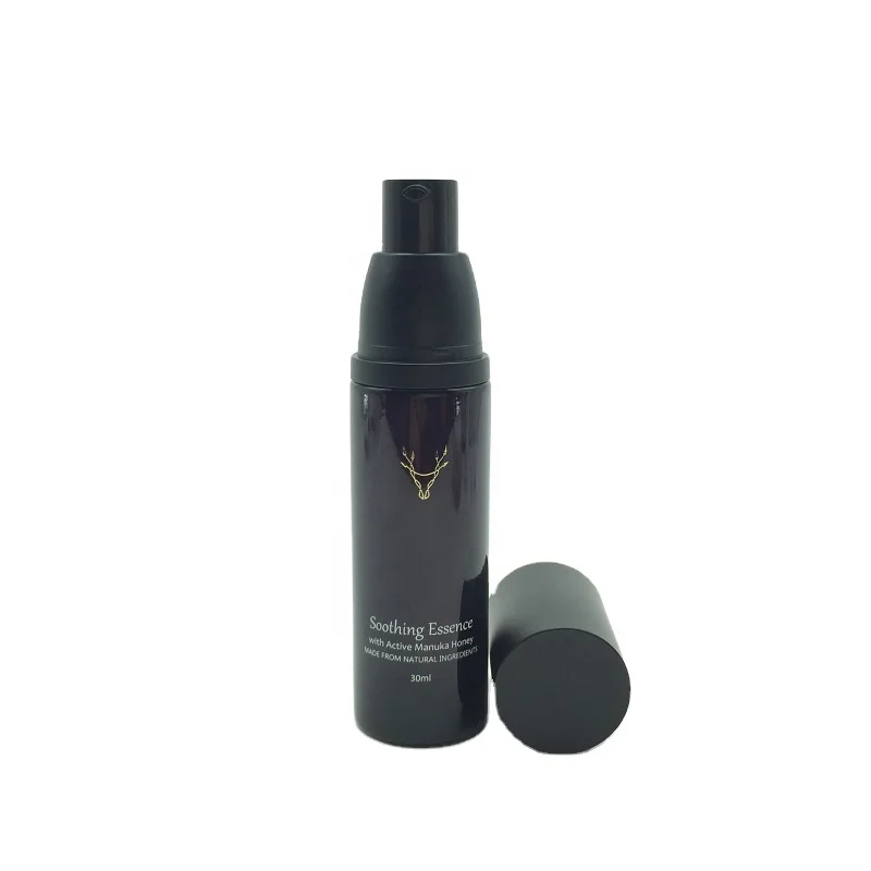 Роскошная Косметическая упаковочная цилиндрическая стеклянная бутылка с насосом для сыворотки по уходу за кожей