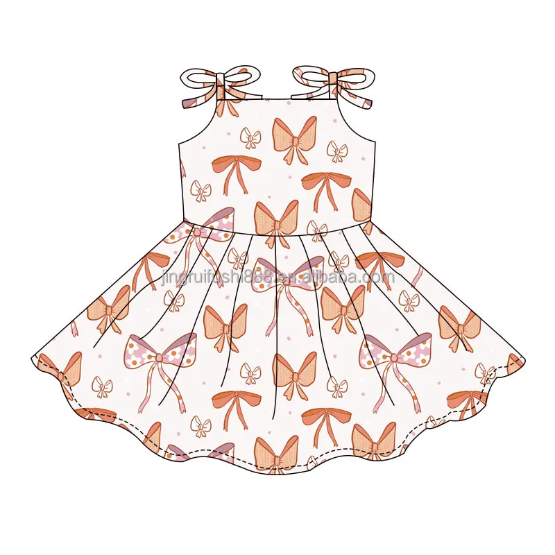 2024 Latest Kids Girls High Quality Dress Cotton Fabric Comfortable Soft Baby Summer Dress