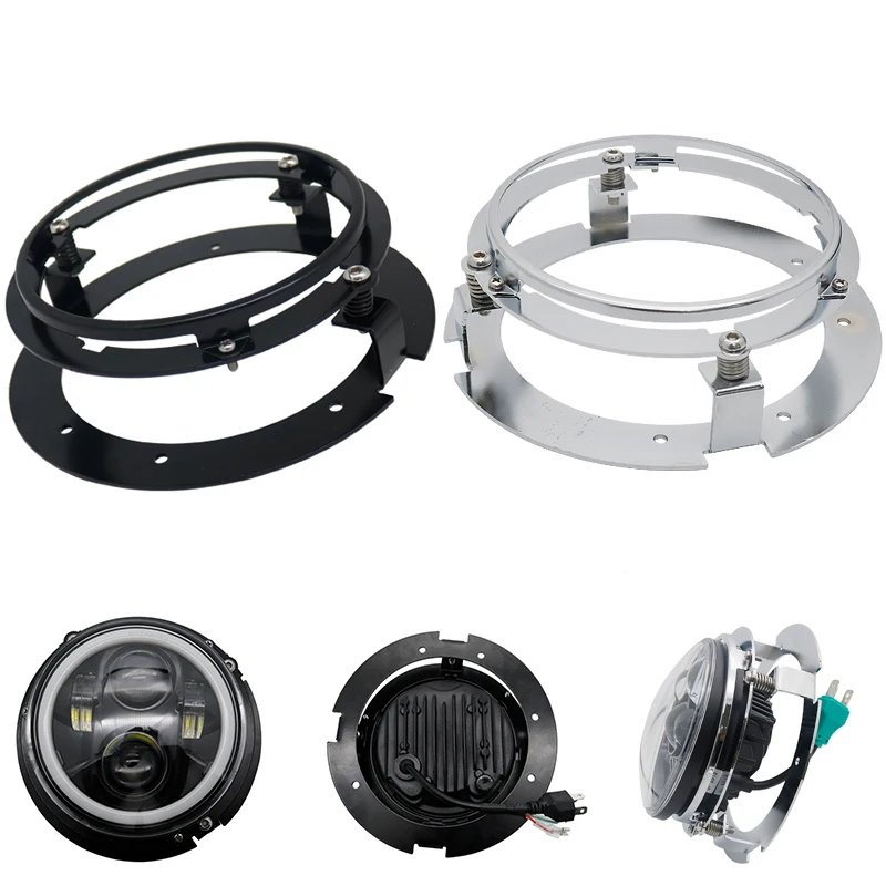 5,75 дюймов мотоцикл светодиодный проектор фары halo ангельские глазки для sportster 883 Dyna Triumph Rocket iii 3 и скорость тройной