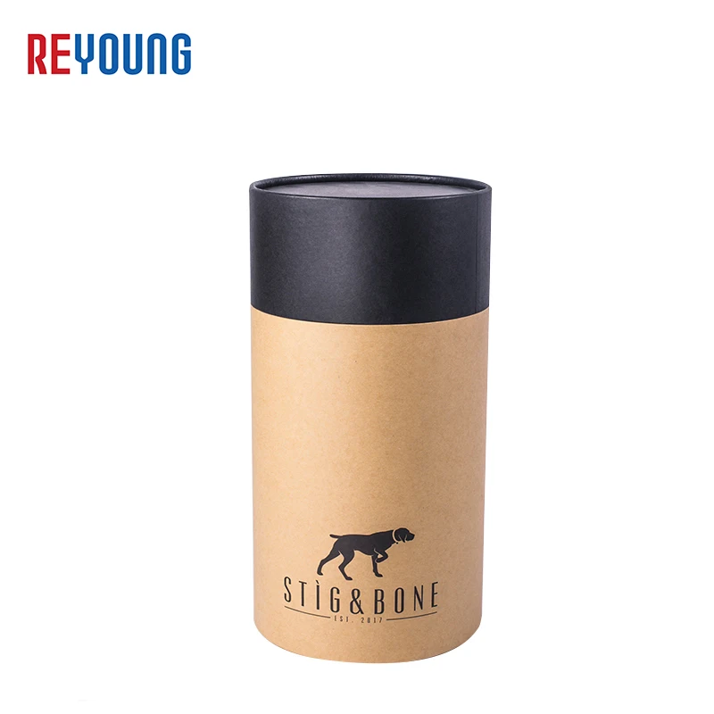 Reyoung OEM Эко-дружественных по желанию заказчика полный бумажные тюбики для крема круглый цилиндр картона могут коробка для собачьей еды любимчика