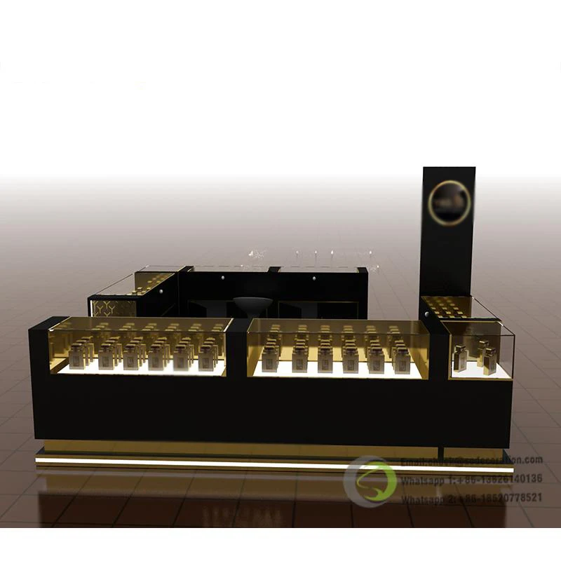 Fancy Design Kiosk  Latest Perfume Display Showcase  Kiosk For Perfume And Cosmetics