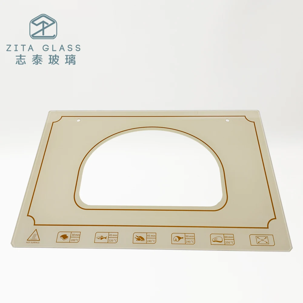 Hot-selling top quality 4mm 5mm low-e tempered glass for gas stove oven glass panel oven door