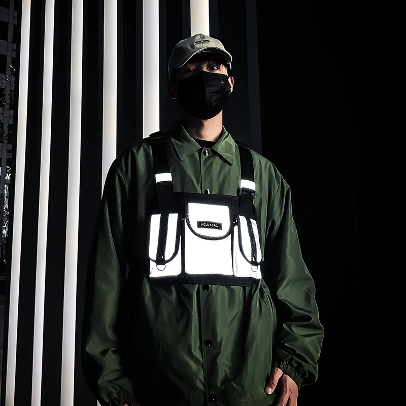 Running Backpack Vest Cell Phone and 3M Reflective Vest Pack for Jogging Cycling Fits universal phone Tactical chest bag