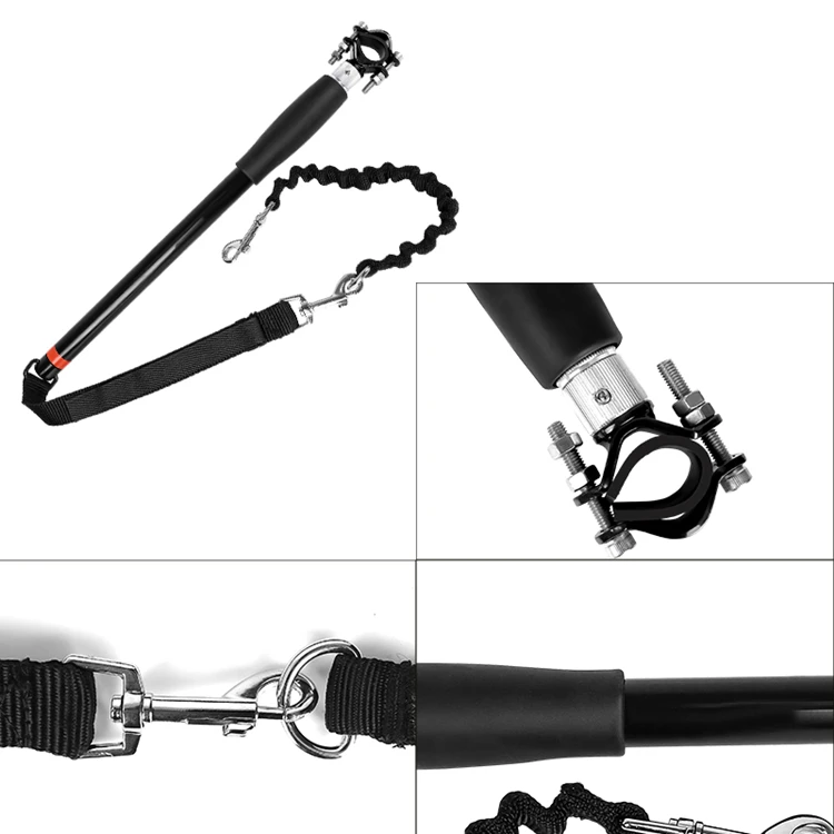 
wholesale cheap price retractable fashion bicycle dog leash bungee hands free dog leash dog bike leash 