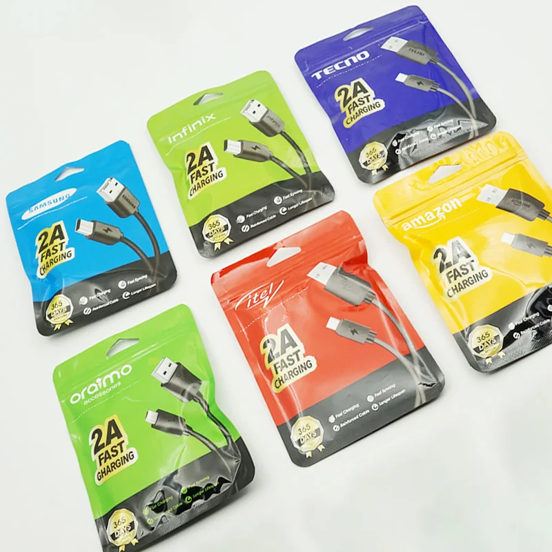 Africa Hot Selling Data Cable Micro Type c Cable Fast Charging for Oraimo USB Cable Infinix Tecno