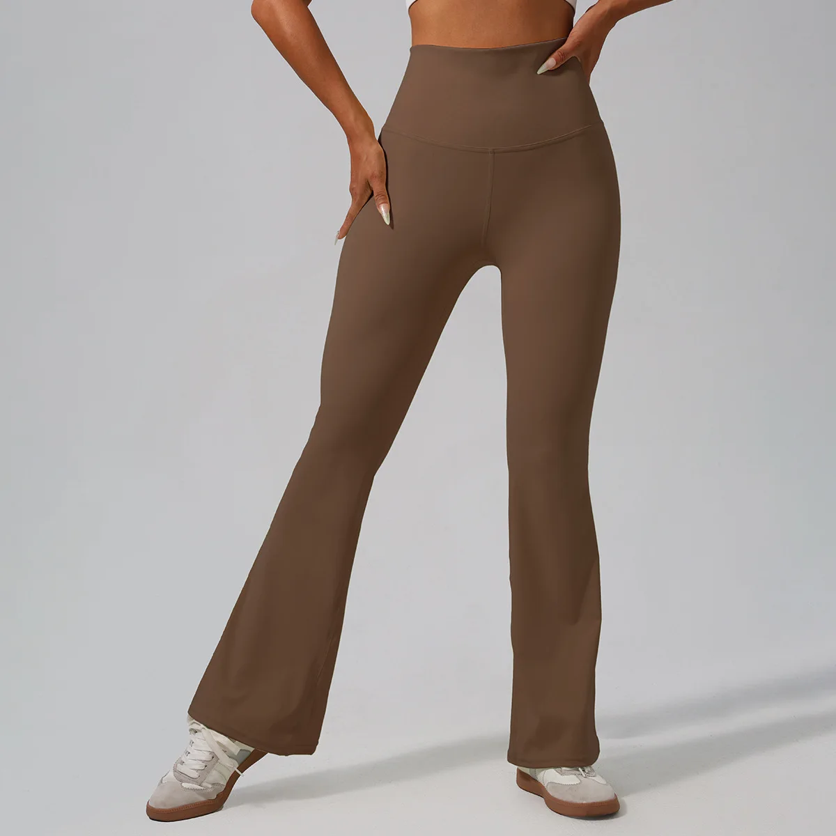 Женские длинные леггинсы с высокой талией