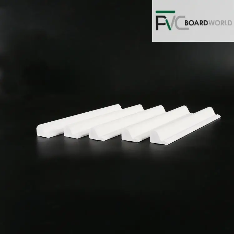 Wholesale manufacturer Waterproof PVC Baseboard  Moulding Base Cape For Interior And Exterior Decoration