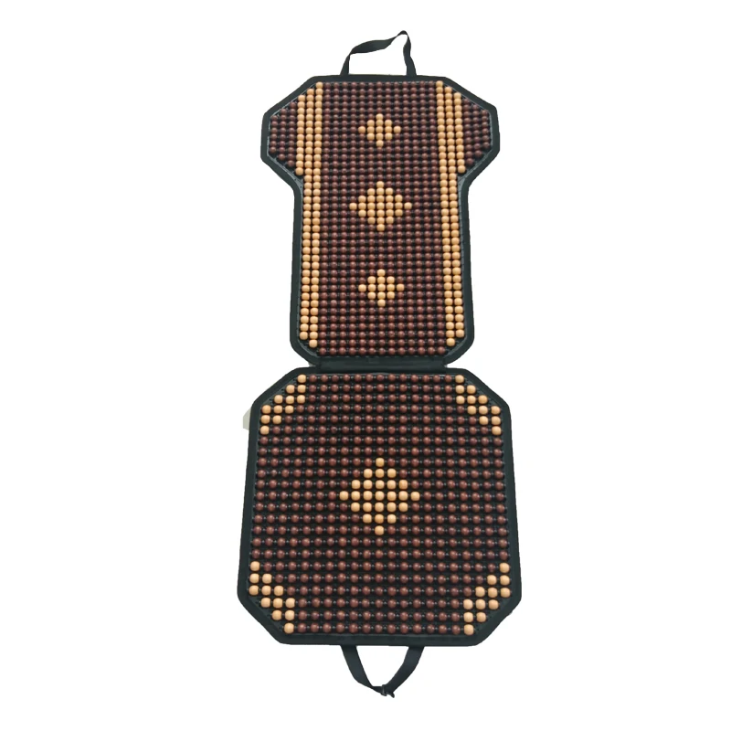 Universal Wooden Bead Car Seat Cover Natural Wood Beads Seat Mat Massage Breathable Seat Cushion