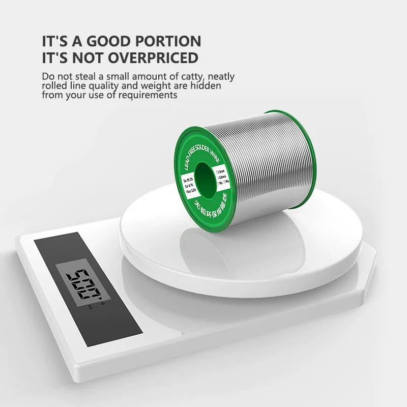 Manufacturers Direct Sales Large Roll Solder Wire 0.8 1.0mm Halogen-free Environmental Lead-free Solder Wire 1000G Smooth Tin