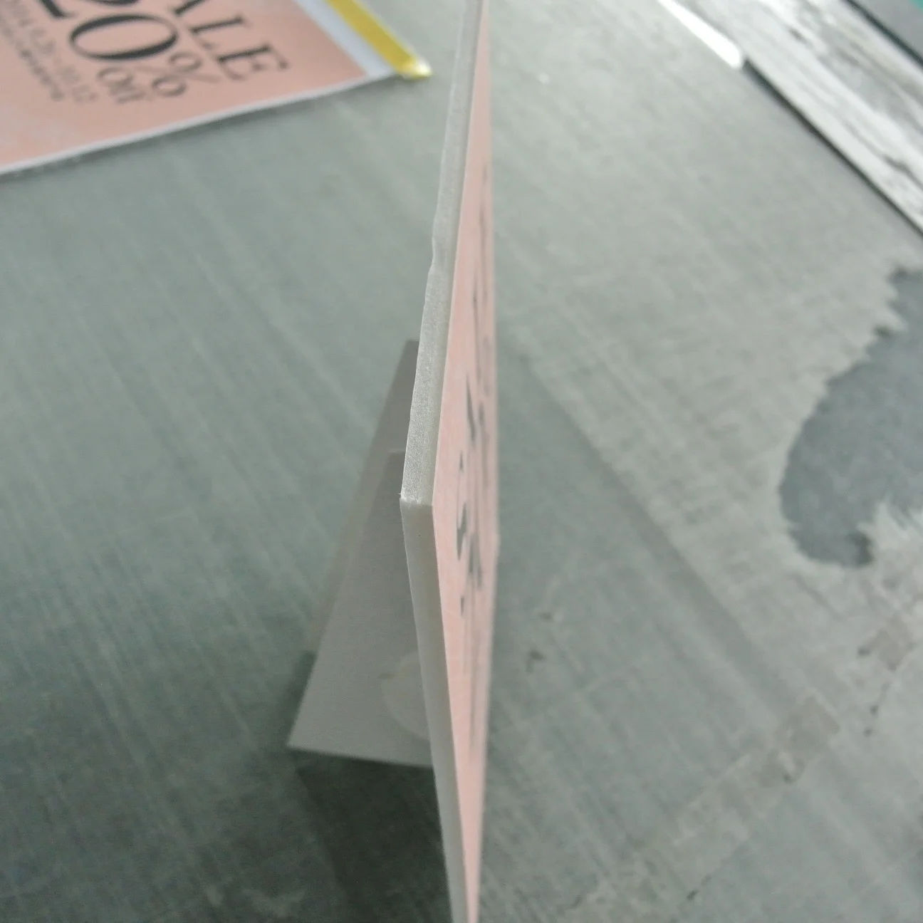 Counter Cards digitally printed  on pvc   foam board