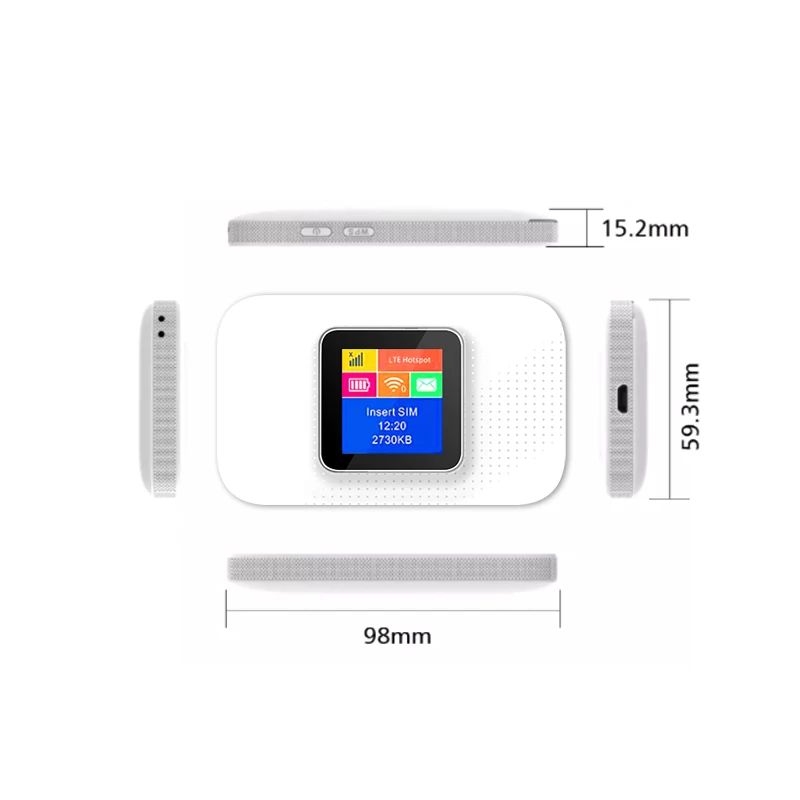 Dual Band 4G Cpe Wireless Sim Lte Wifi Rechargeable Routers Unlocked Waterproof 300Mbps Router