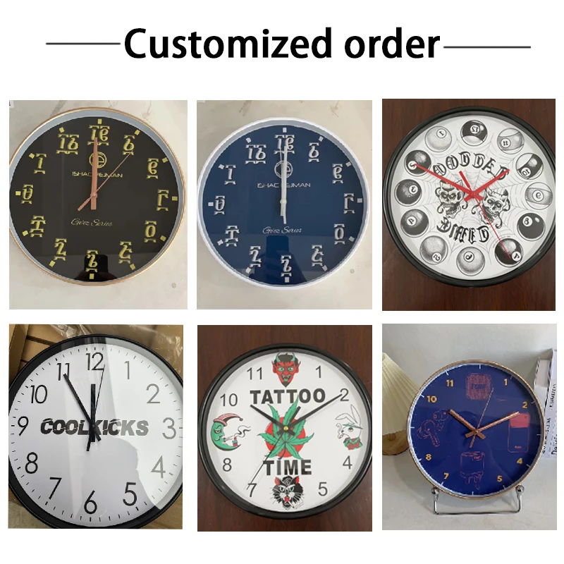 12inch Wall Clock With Digital Readout for Month, Date, Day and Room Temperature 12-Inch Analog Custom Clock Modern Decor Hotel