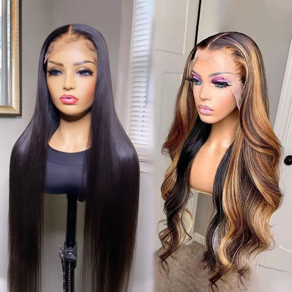 40inch Transparent Hd Lace Frontal Perruque Cabelo Humano Lace Front raw cambodian Human Hair Wigs vendor