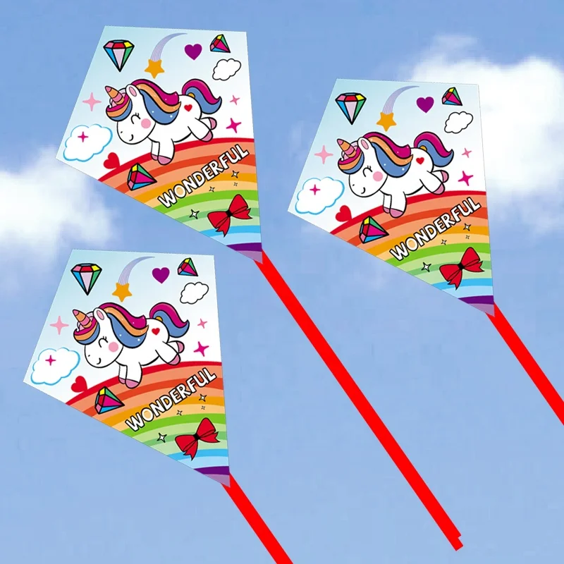 OEM Kites One Color printing DIY  kids kite  paper  Drawing   teaching Commercial kite
