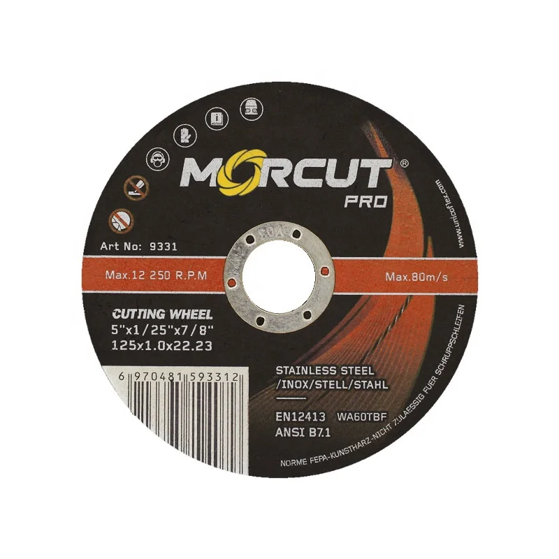 125x1.0mm Hot Sale White Aluminum Oxide Abrasive Tools Cutting Wheel Metal Cutting Disc