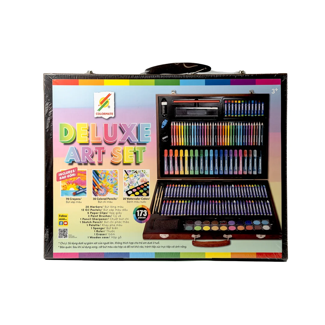 149pcs Premium Quality Wood Art Set Creative Resources for Artists for Drawing & Writing Includes Painting Canvas Color Pencil