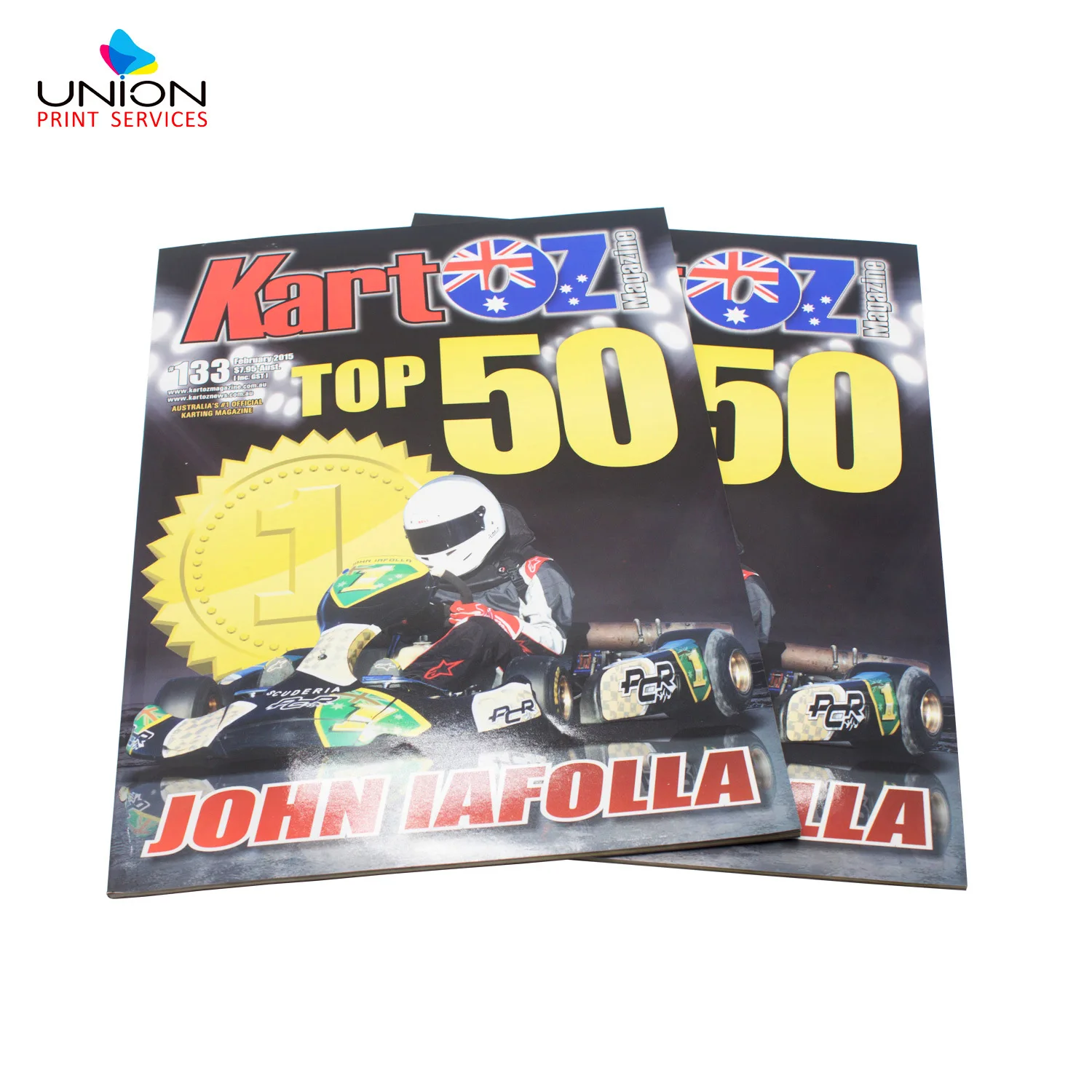 Glossy Lamination Teenager Sports Racing Car Magazine Brochure Catalogue Printing