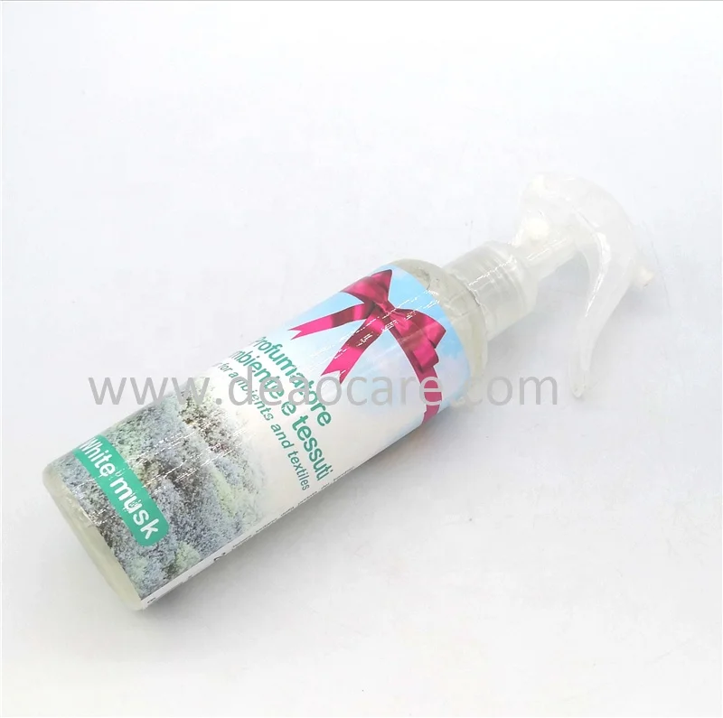 Nature Plant White Musk Flower Scent Air and Fabric Deodorizer Spray for room sofa curtain and home