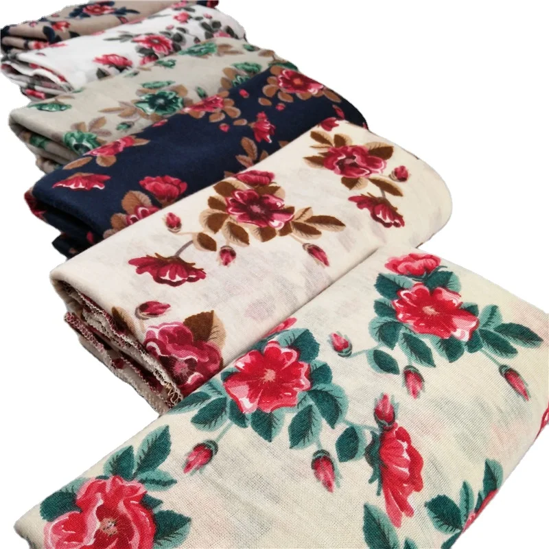 Stock Modal tudung bawal Muslim women hijabs Malaysia custom printed voile large long scarf floral print instant wholesale hijab