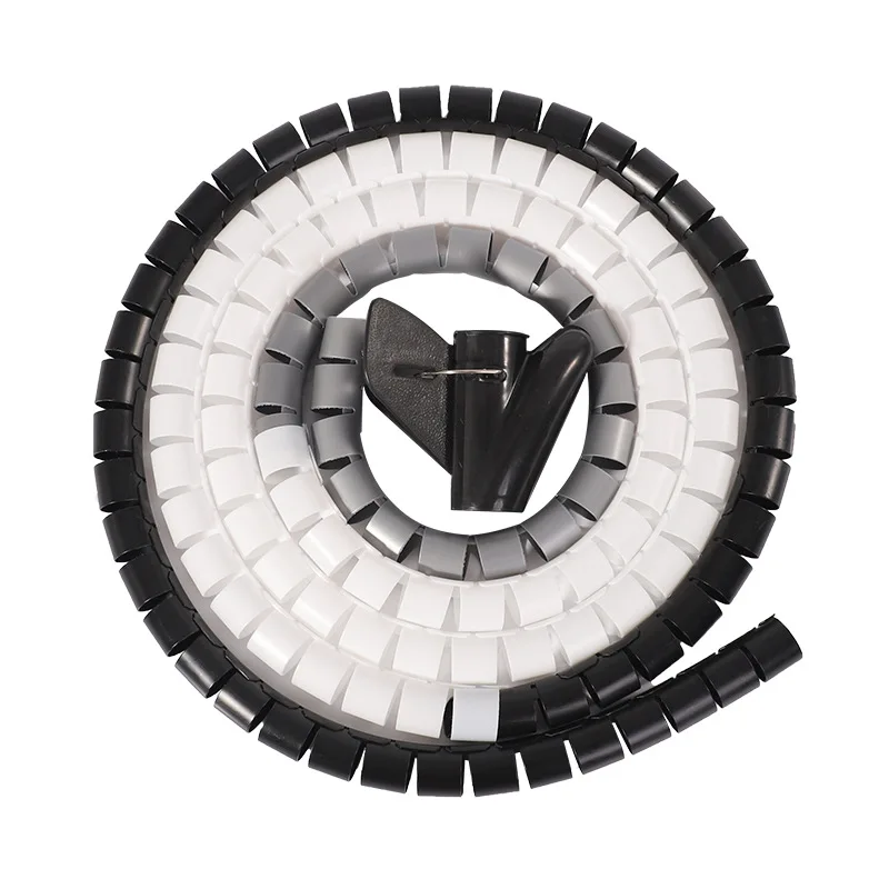 8MM Spiral Wrapping Sleeve High Quality PE Cable Wire Sleeves Spiral Cable Management